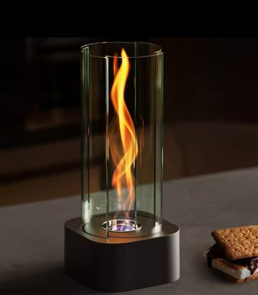 Tisch-Ethanolkamin mit Wirbelflamme – Modernes Glasdesign für stilvolle Wohnakzente-Copy-Copy