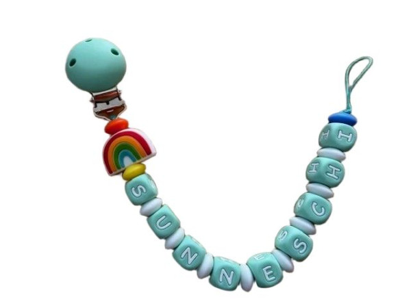 Schnullerkette Sunneschi – dein kleiner Sonnenstrahl