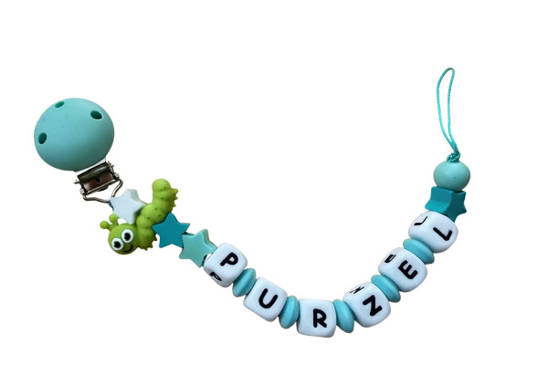 Purzel türkis Raupe