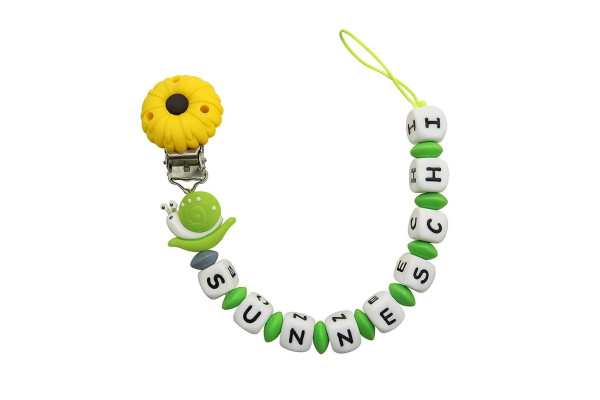 Nuggikette Sunneschii – mit Schnecke & Sonnenblume